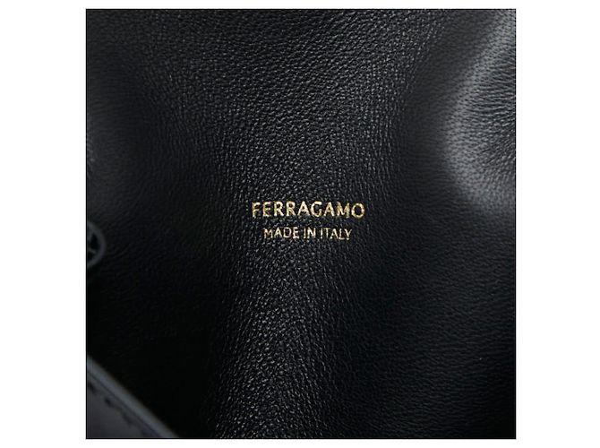 Tarjetero de piel negra Salvatore Ferragamo Negro - vista 7