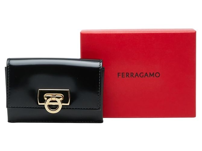 Tarjetero de piel negra Salvatore Ferragamo Negro - vista 8