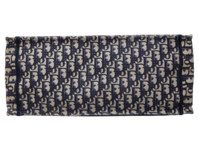 Borsa Book Tote Christian Dior Dior Oblique Blu navy - vista 3