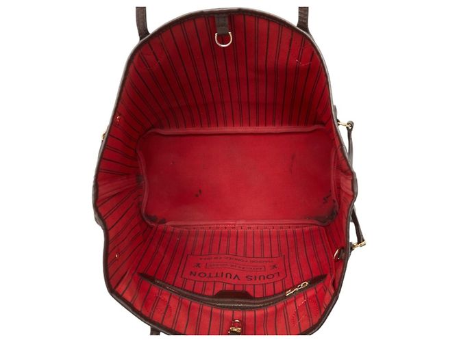 Saco Tote Louis Vuitton Damier Neverfull MM Marrom - vista 11