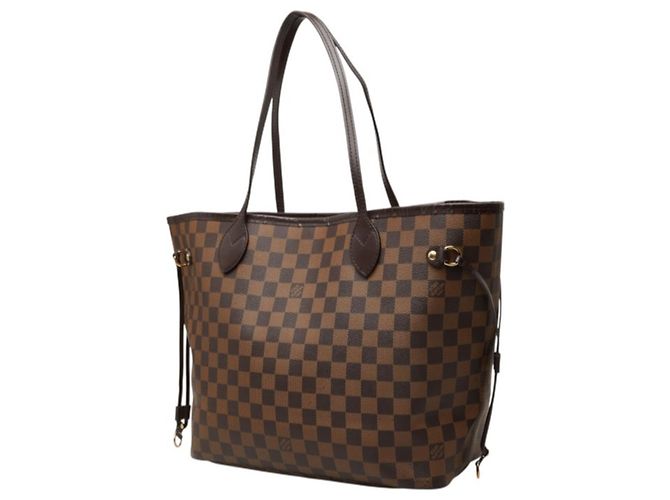 Saco Tote Louis Vuitton Damier Neverfull MM Marrom - vista 2