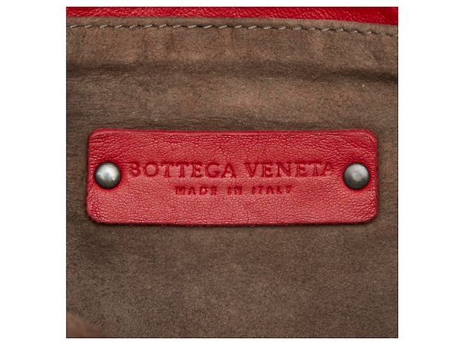 Borsa a tracolla Intrecciato Bottega Veneta Rosso - vista 12