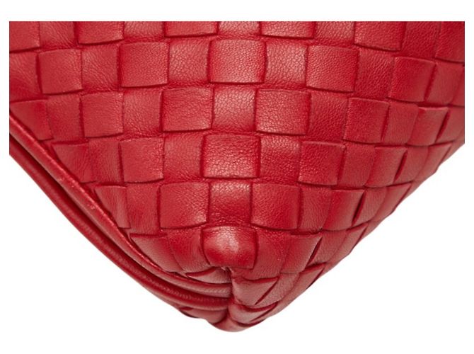 Borsa a tracolla Intrecciato Bottega Veneta Rosso - vista 5