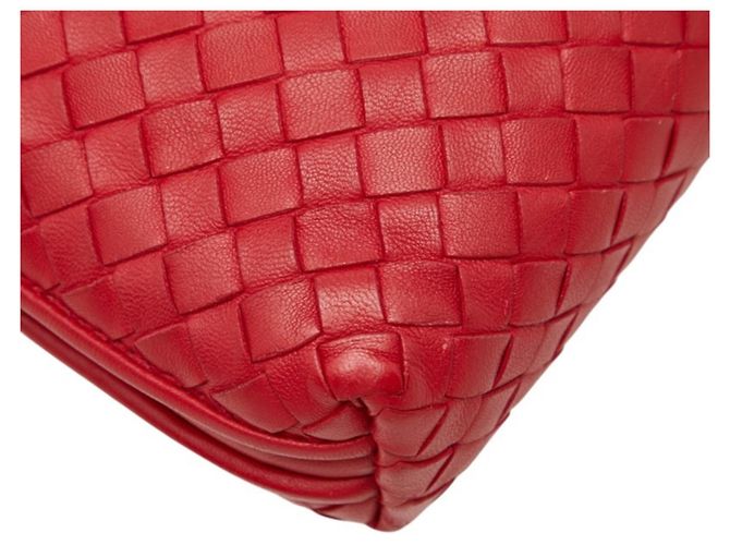 Borsa a tracolla Intrecciato Bottega Veneta Rosso - vista 7