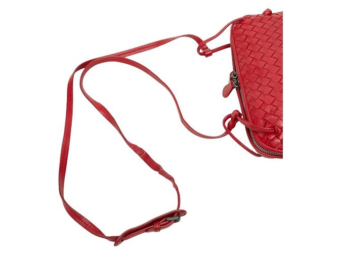 Borsa a tracolla Intrecciato Bottega Veneta Rosso - vista 8