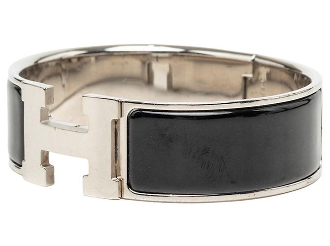 Clic H Hermès Hermes Clic Clac H PM Armband Schwarz Silber - Ansicht 2