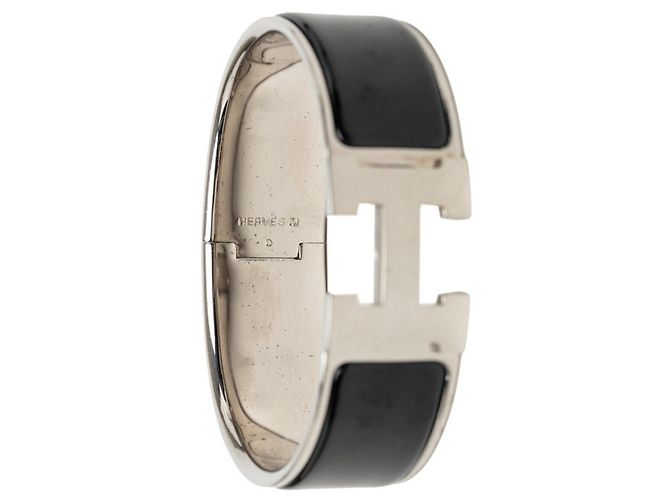 Clic H Hermès Hermes Clic Clac H PM Armband Schwarz Silber - Ansicht 5