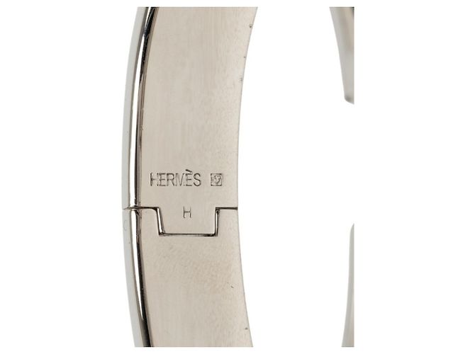Hermès Pulsera Charm Hermes Click H PM Negro Plata - vista 5