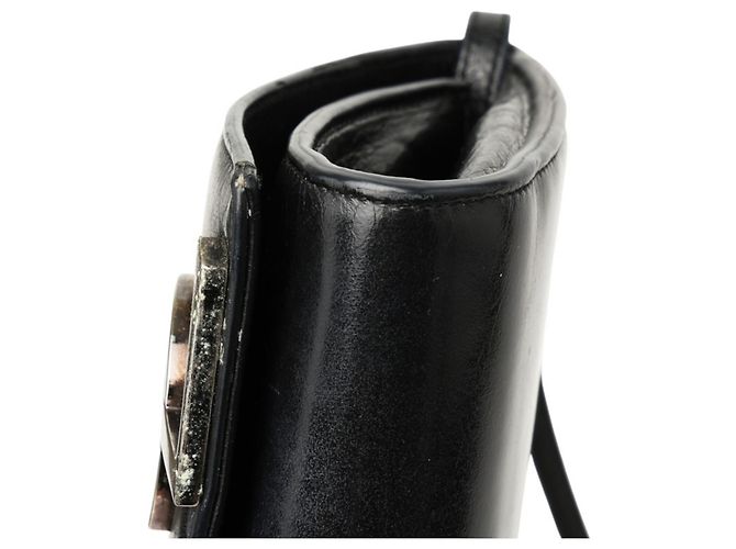 Autre Marque Borsa a tracolla Saint Laurent in pelle nera Nero - vista 4