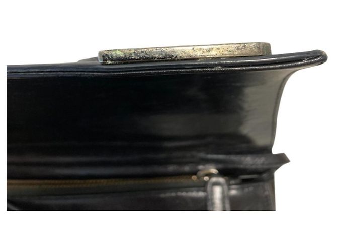 Autre Marque Borsa a tracolla Saint Laurent in pelle nera Nero - vista 7