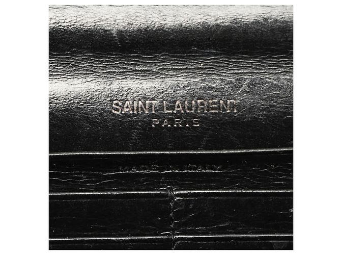 Autre Marque Borsa a tracolla Saint Laurent in pelle nera Nero - vista 9