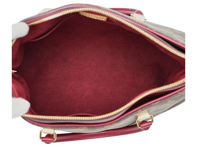 Bolso Louis Vuitton Monogram Pallas Castaño Burdeos Púrpura - vista 11