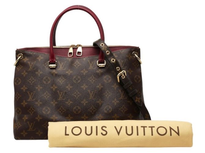 Bolso Louis Vuitton Monogram Pallas Castaño Burdeos Púrpura - vista 14
