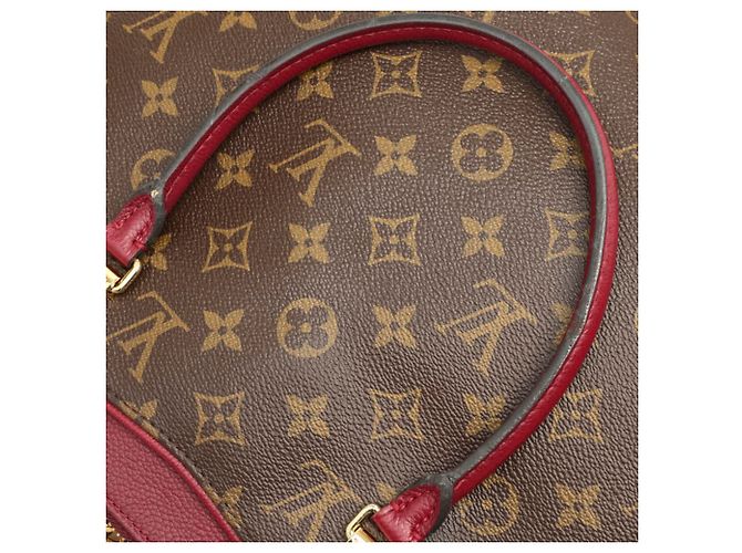 Bolso Louis Vuitton Monogram Pallas Castaño Burdeos Púrpura - vista 9