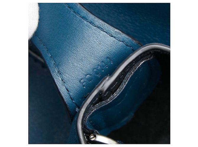 Bolsa de Ombro Louis Vuitton Cuir Nuance Azul marinho - vista 9