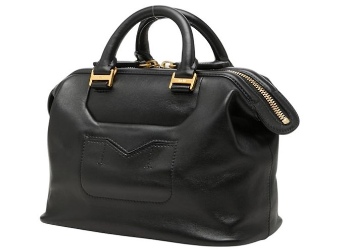 Bolso de mano MCM de cuero negro - vista 2