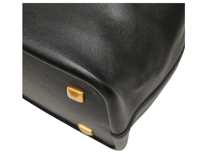 Bolso de mano MCM de cuero negro - vista 4