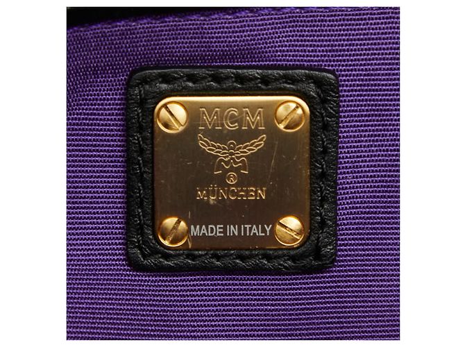 Bolso de mano MCM de cuero negro - vista 9