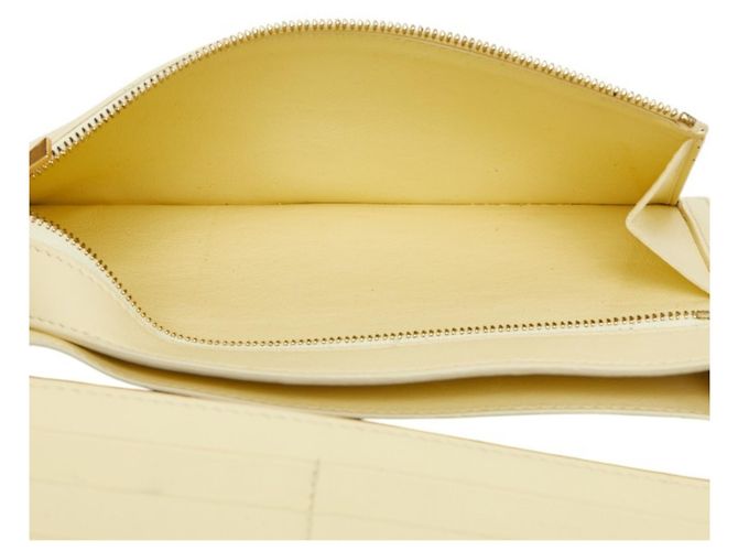 Céline Celine Strap Multifunktions-Langportemonnaie Medium Gelb Marineblau - Ansicht 10