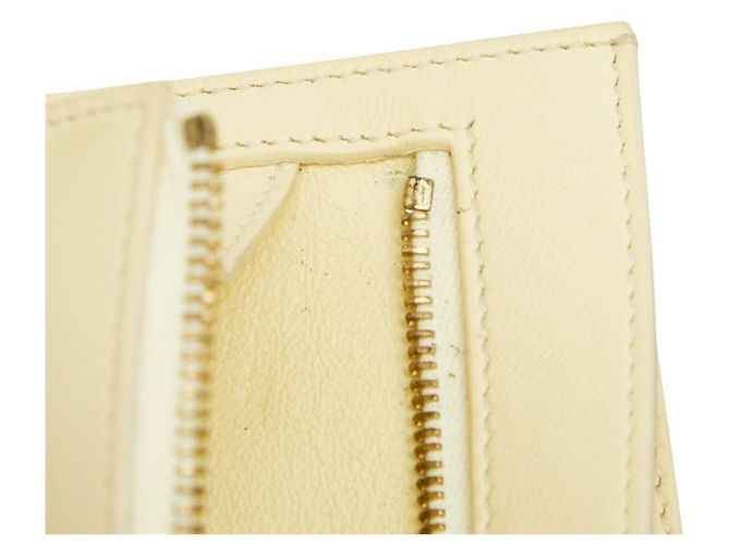 Céline Celine Strap Multifunktions-Langportemonnaie Medium Gelb Marineblau - Ansicht 8