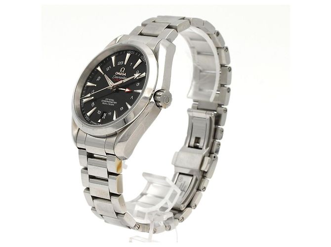 Relógio automático Omega Seamaster Aqua Terra GMT em aço inoxidável - vista 2