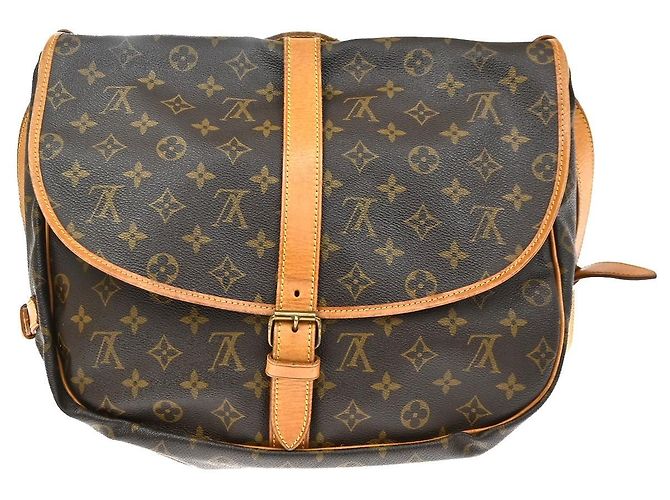 Louis Vuitton Saumur Monogram Canvas 35 Marron - vue 2