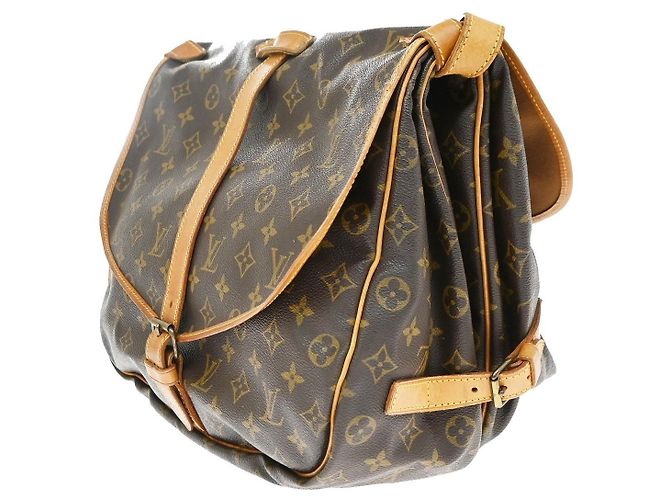 Louis Vuitton Saumur Monogram Canvas 35 Marron - vue 3