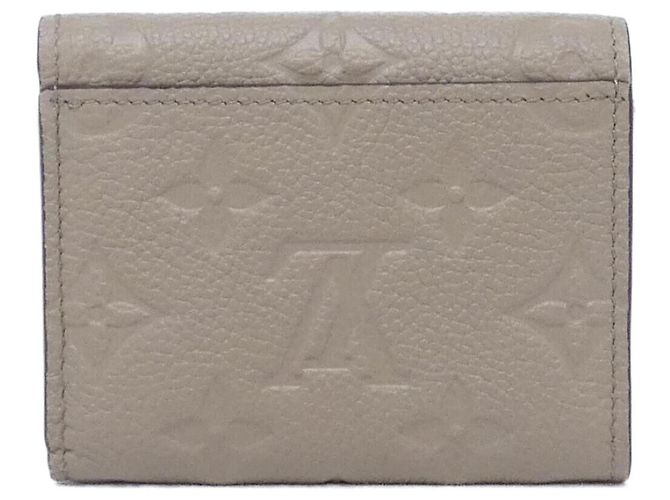 Louis Vuitton Monogram Empreinte Portefeuille Zoe Wallet Beige Grigio - vista 2