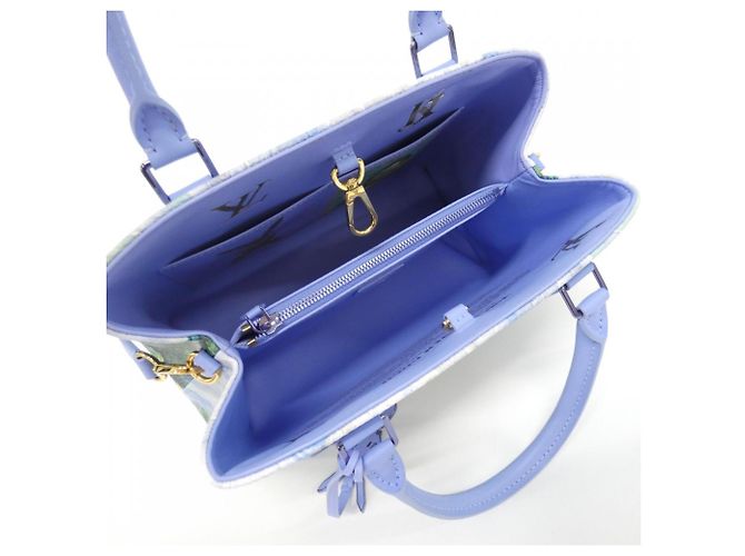 Louis Vuitton Monogram Certy Montaigne MM Handtasche Blau - Ansicht 9