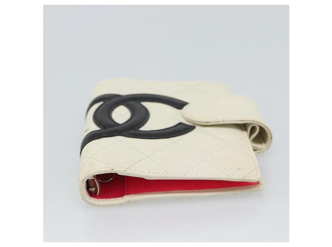 Chanel Cambon Small aus gestepptem Lammleder mit Reißverschlusstasche Weiß - Ansicht 4