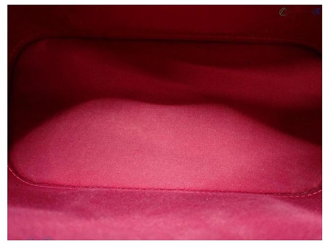 Louis Vuitton Alma BB Monogram Vernis Lackleder Handtasche Rot - Ansicht 3
