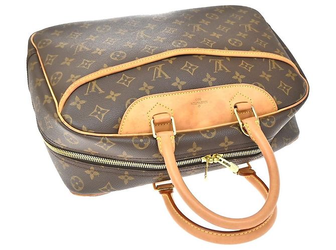 Louis Vuitton Deauville Monogram Canvas MM Marrom - vista 5