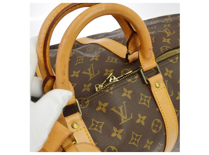 Louis Vuitton Keepall Monogram Canvas 55 Marron - vue 5