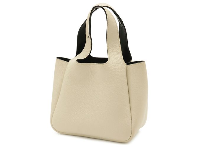 Prada Small Leather Tote Bag White - view 3