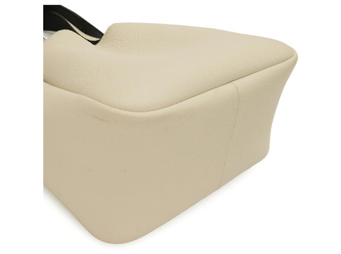 Prada Small Leather Tote Bag White - view 4