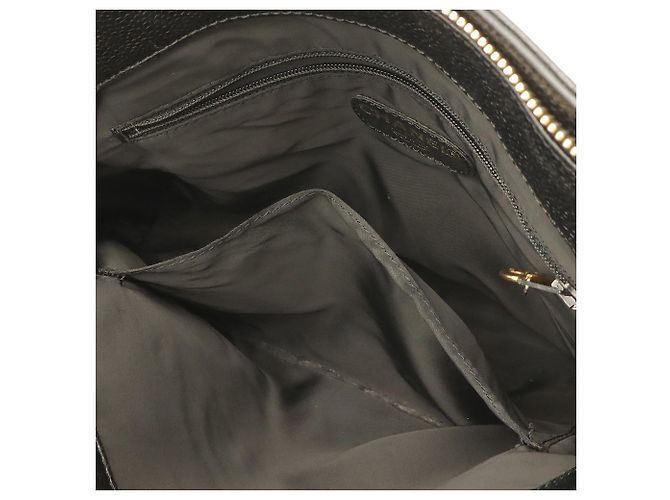 Borsa a tracolla Chanel in vitello grana nera Nero - vista 9