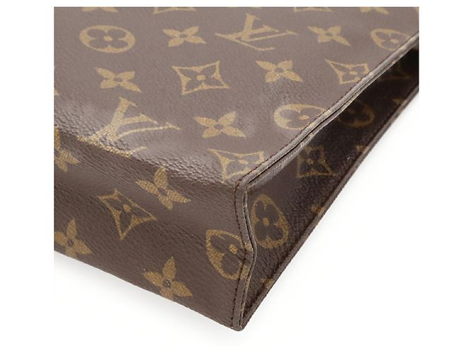 Louis Vuitton Monogram Pochette Toilette 26 Handbag Pouch Marrone Monogramma - vista 4