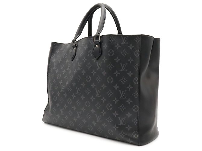 Louis Vuitton Monogram Eclipse Grand Sac Tote Bag Brown Black - view 3