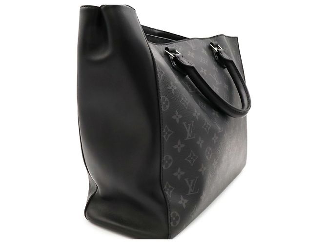 Louis Vuitton Monogram Eclipse Grand Sac Tote Bag Brown Black - view 7
