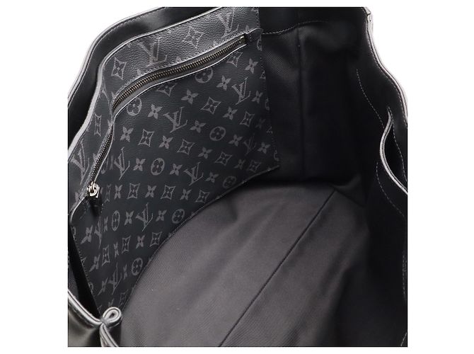 Louis Vuitton Monogram Eclipse Grand Sac Tote Bag Brown Black - view 9