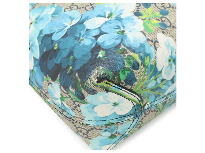 Gucci GG Blooms Supreme Wendbare Tote Bag Blau Mehrfarben Beige Marineblau - Ansicht 4
