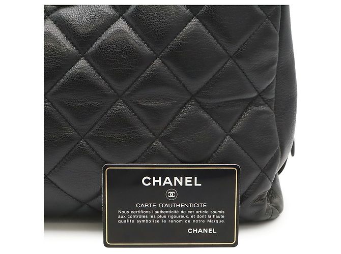 Bolso Chanel Boy Chanel Matelassé Coco Mark Chain Bag Negro - vista 10
