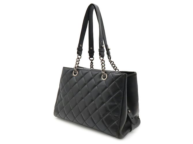 Bolso Chanel Boy Chanel Matelassé Coco Mark Chain Bag Negro - vista 3