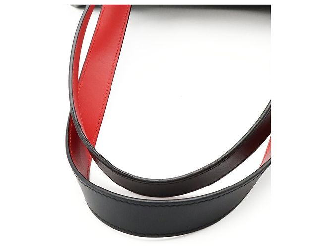Borsa Christian Louboutin Damon Nero Rosso - vista 5