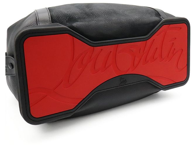 Borsa Christian Louboutin Damon Nero Rosso - vista 7