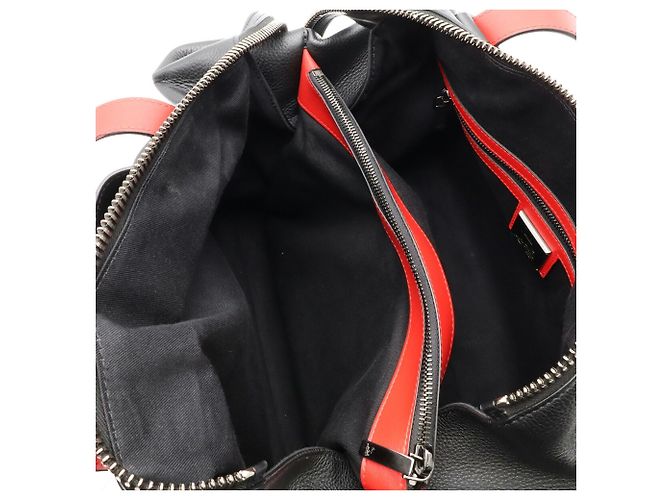Borsa Christian Louboutin Damon Nero Rosso - vista 9