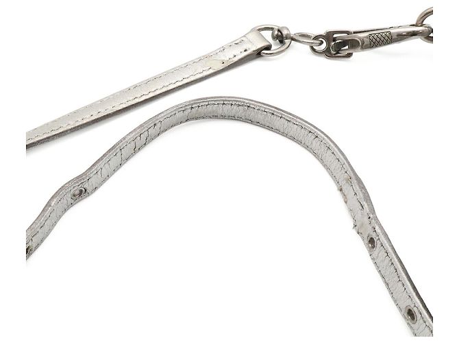 Borsa Miu Miu Matelassé arricciata argento Metallico - vista 5