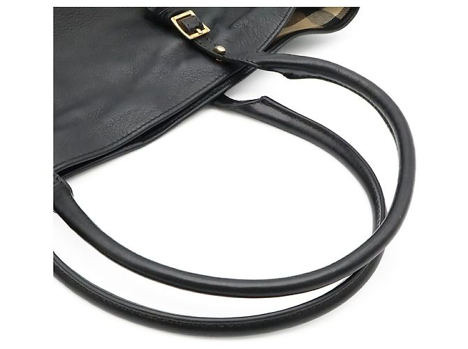 Burberry Tote Bag mit Check-Muster Schwarz - Ansicht 5