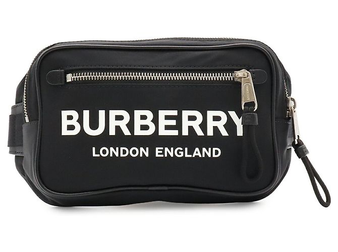 Borsa a tracolla Burberry in nylon nero - vista 2