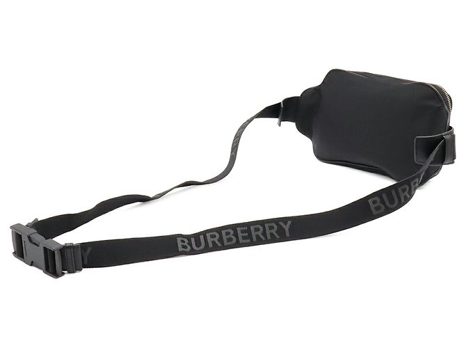 Borsa a tracolla Burberry in nylon nero - vista 3